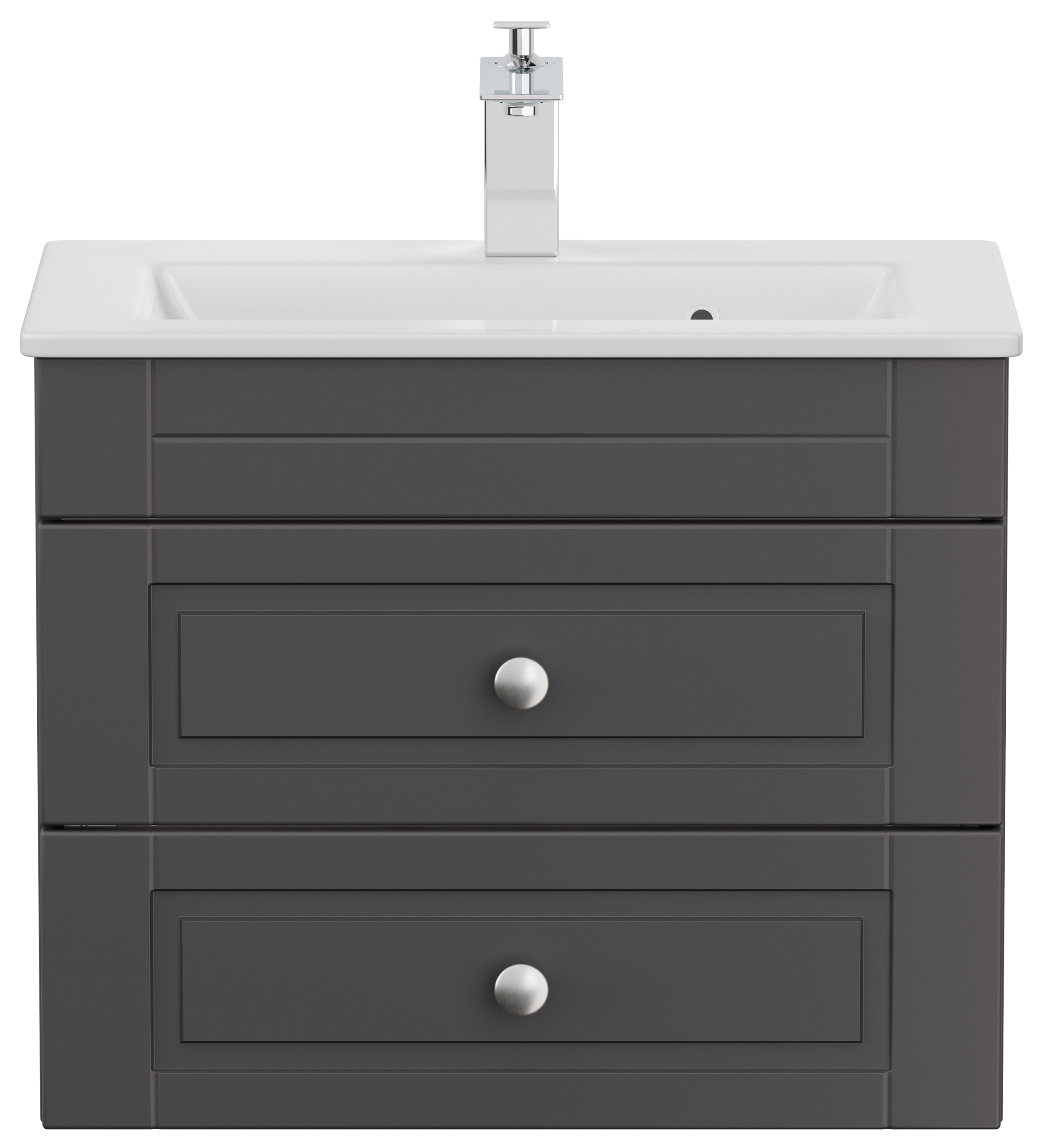 Badmöbel Mars 600 SlimLine Cottage SoftClose anthrazit