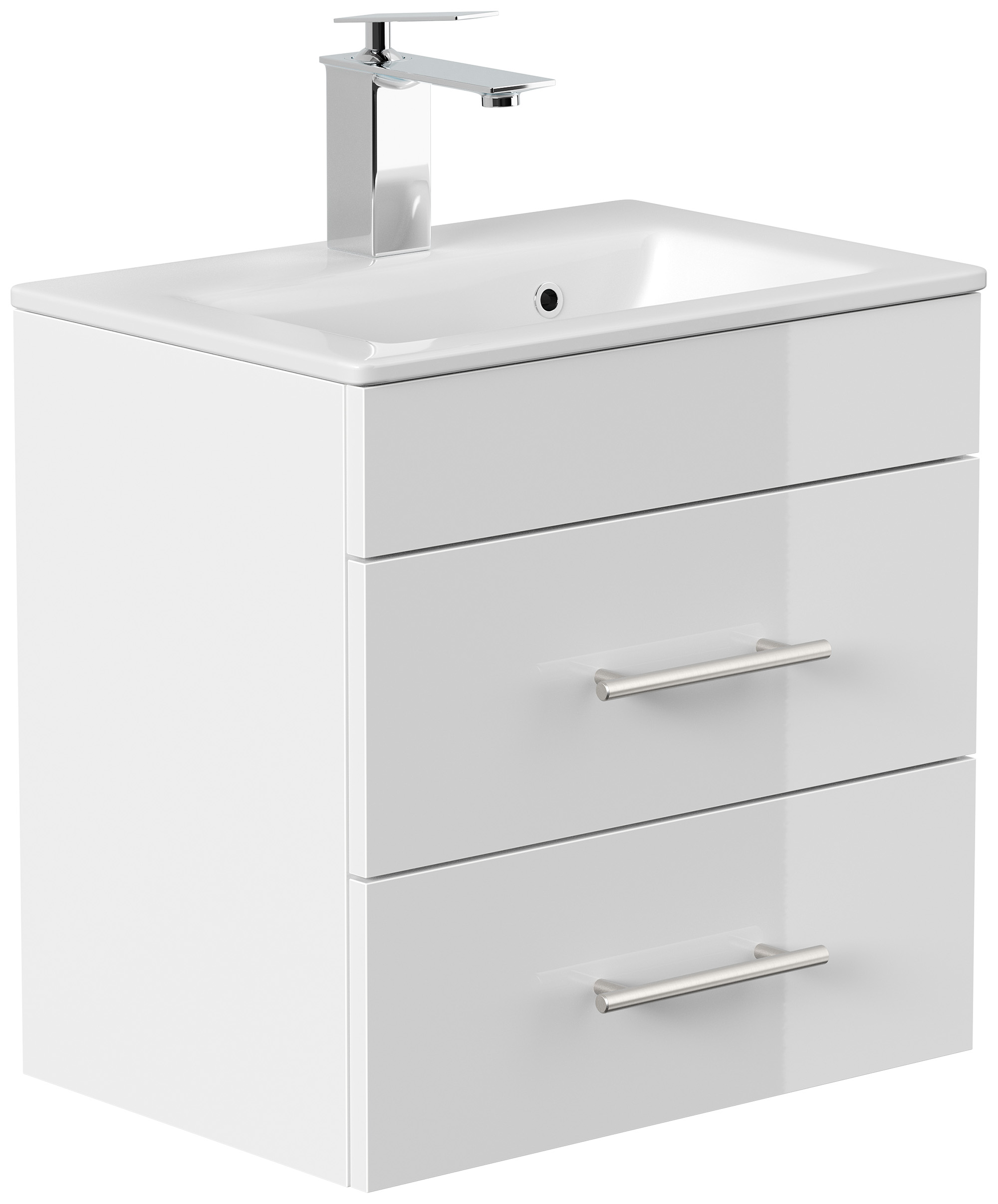 Badmöbel Mars 500 SlimLine SoftClose weiss hochglanz