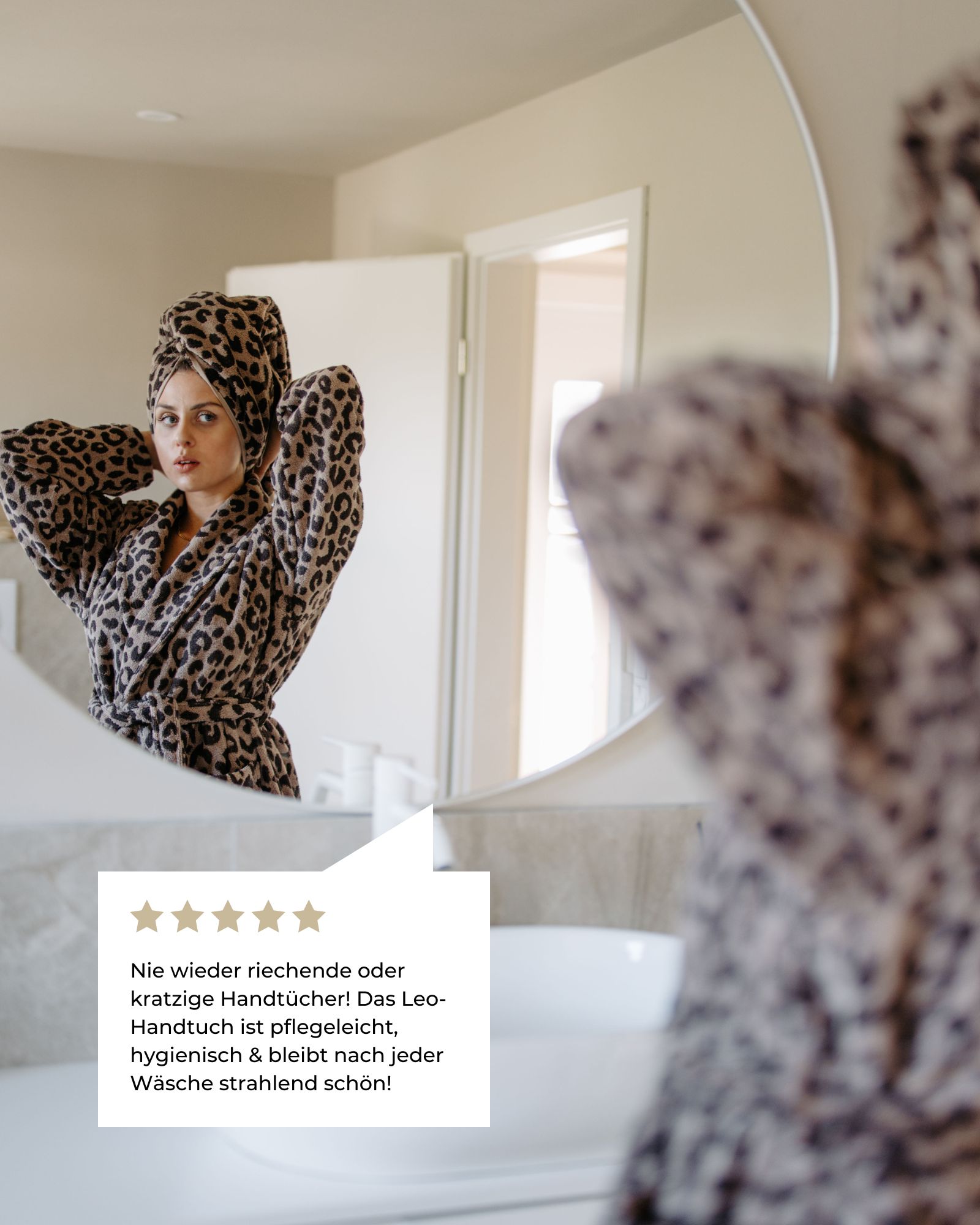 Handtücher LEO 50x100 -2er Set- Leopard