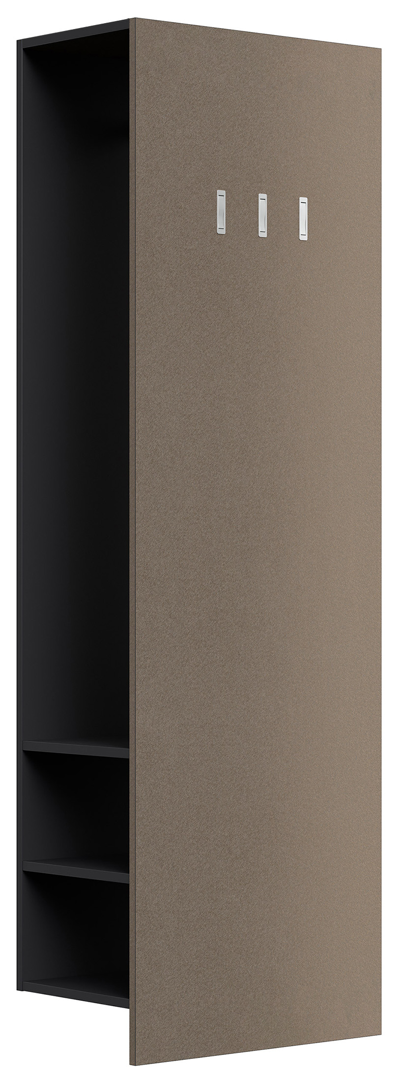 Garderobe Blu-S 3 tlg Konsole Push-to-open Spiegel Paneel 6 Paar Sand