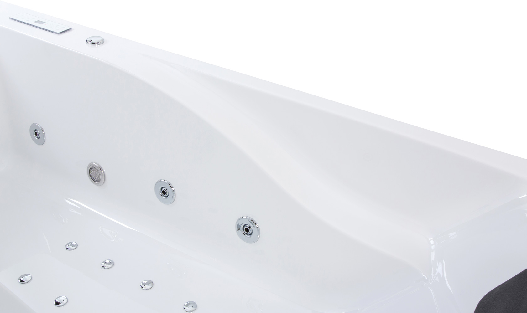 Rechteck Whirlpool Centauri 180x85 rechts Made in Germany 18 Düsen mit Armatur