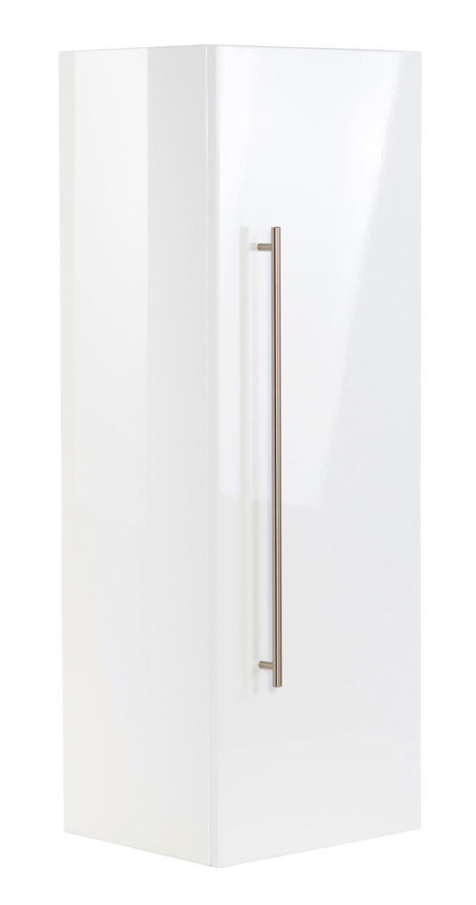 Badmöbel-Set 100cm Premiumausstattung inkl. Licht, allseitig weiß hochglanz 