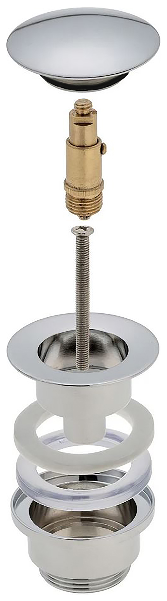 Magnolia Pop-Up Ablaufventil - Messing verchromt