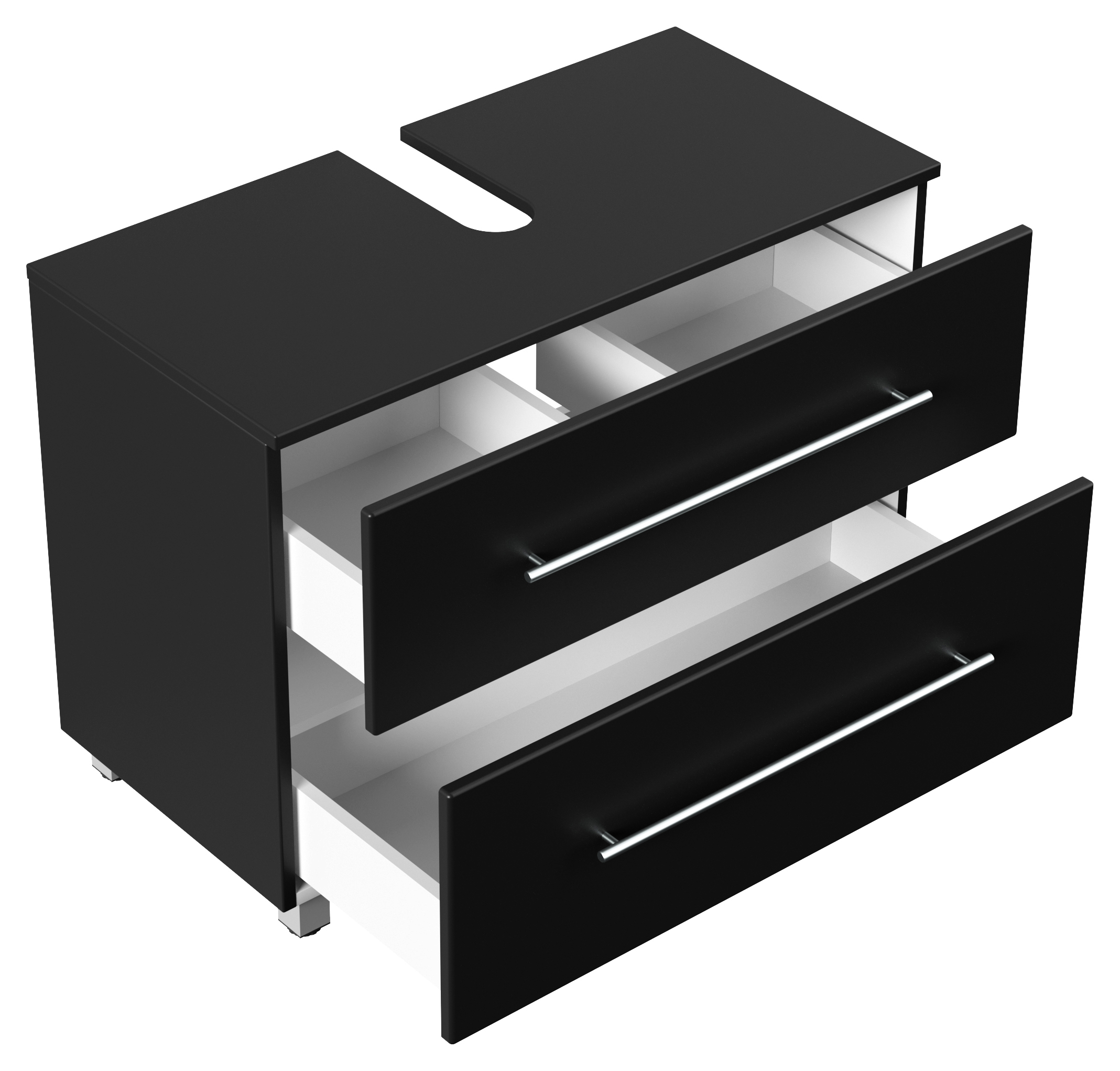 Universal Unterbau auf Standfüßen 85 cm SoftClose schwarz