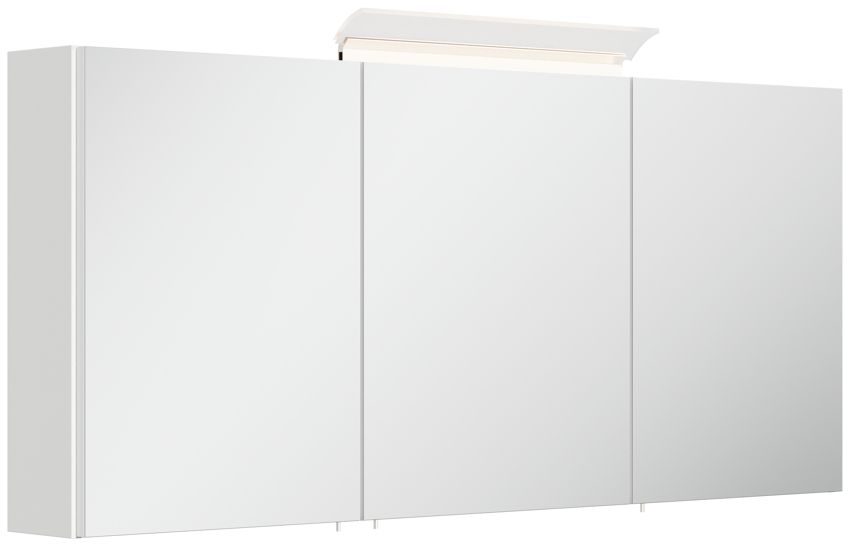 Badmöbelset Roma XL 4-teilig Spiegelschrank Hochschrank 3er Boxen weiss hgl