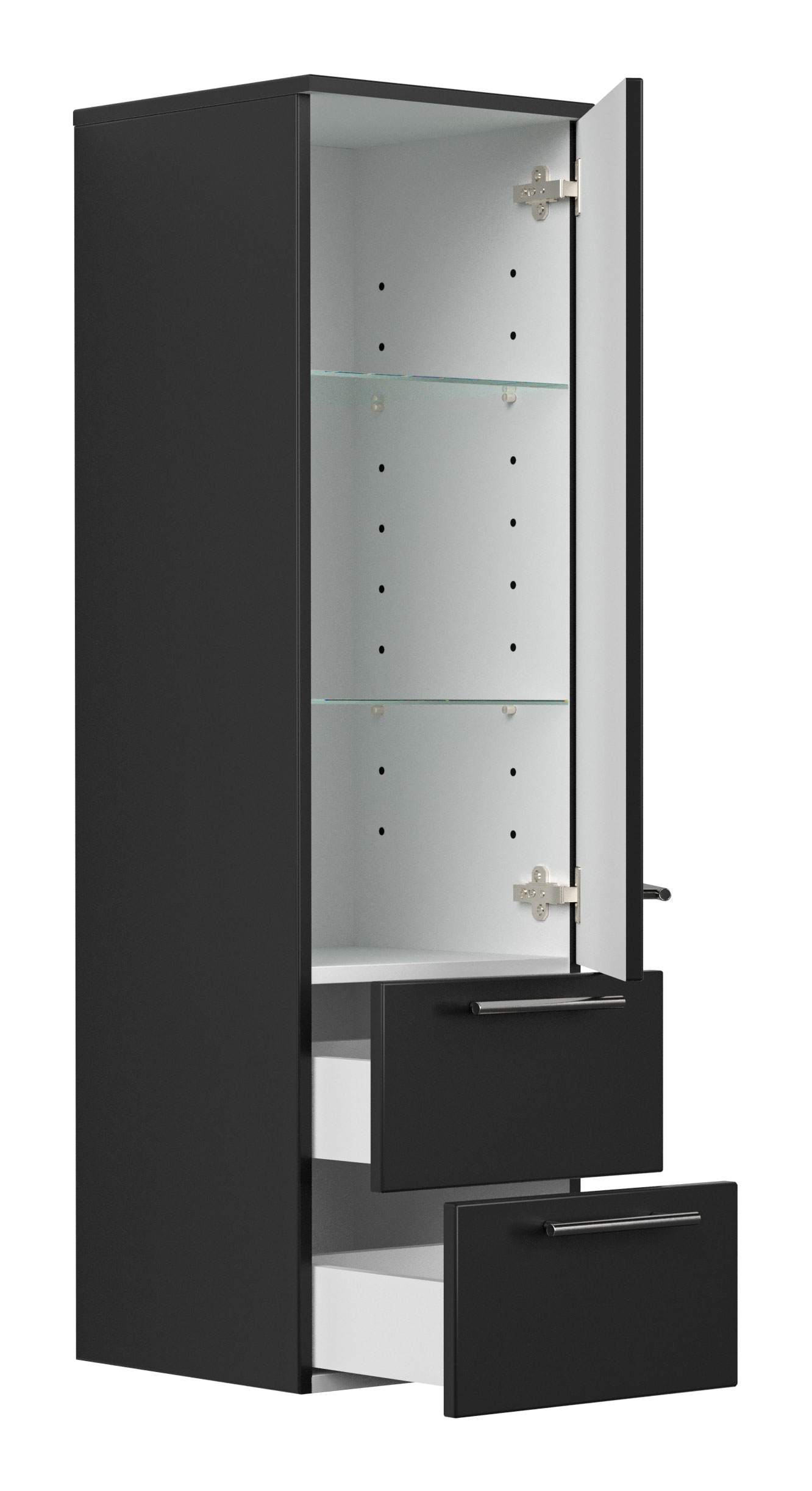 Badmöbel-Set Toscana 100 cm (3-teilig) SoftClose anthrazit