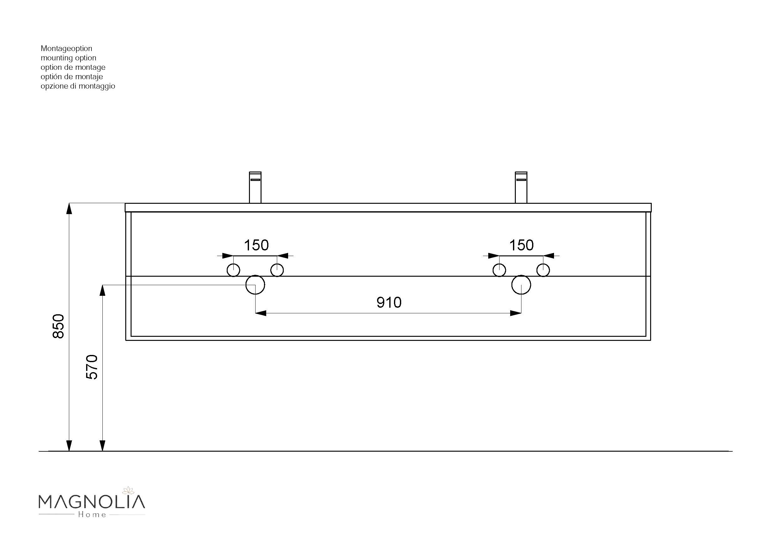 Badmöbelset Colossos180 4-teilig LED Spiegel 2x Hochschrank weiss hochglanz