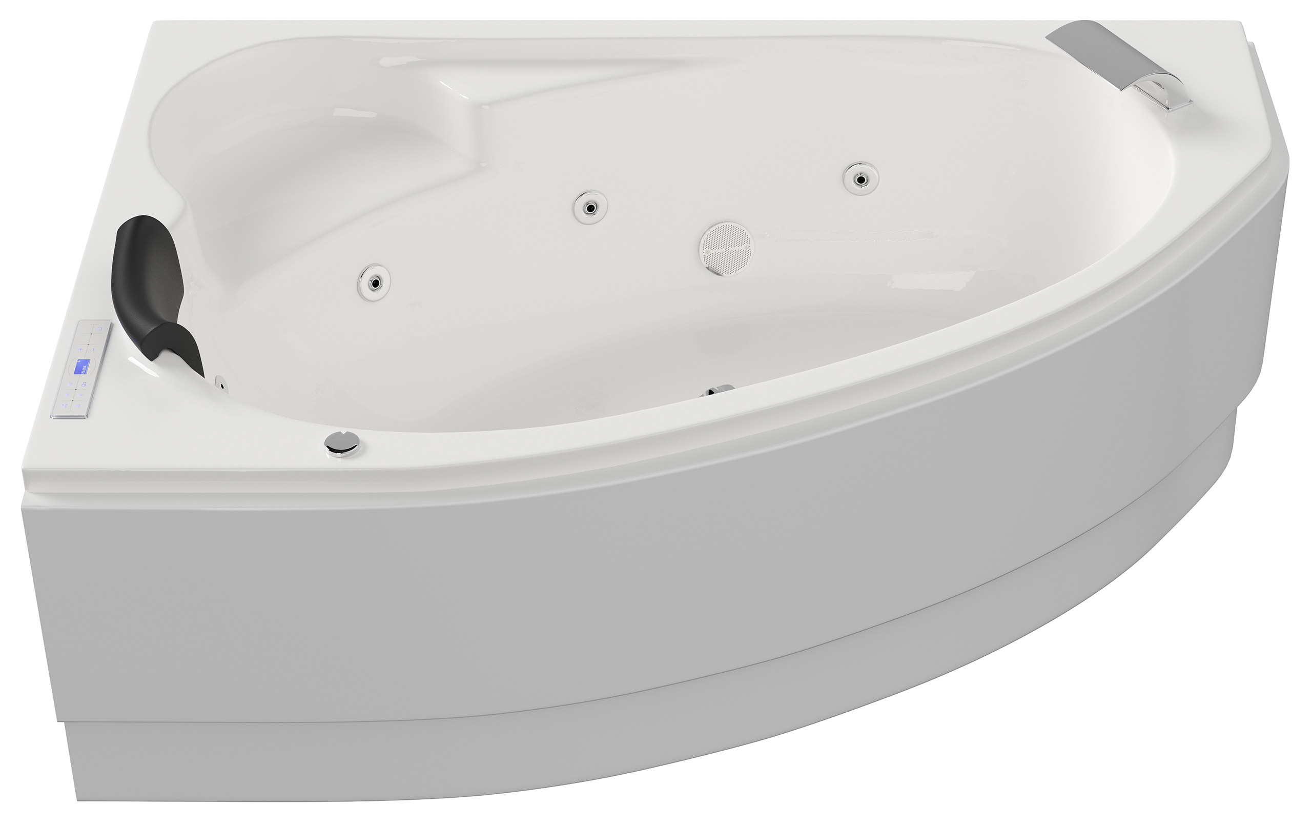 Whirlpool Constantin 170x110 links Made in Germany 18 Düsen Befüllung Überlauf