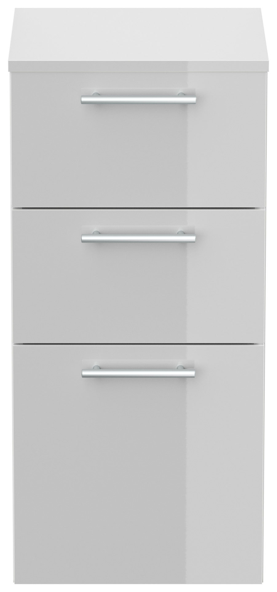 Midischrank 75 cm weiss hochglanz