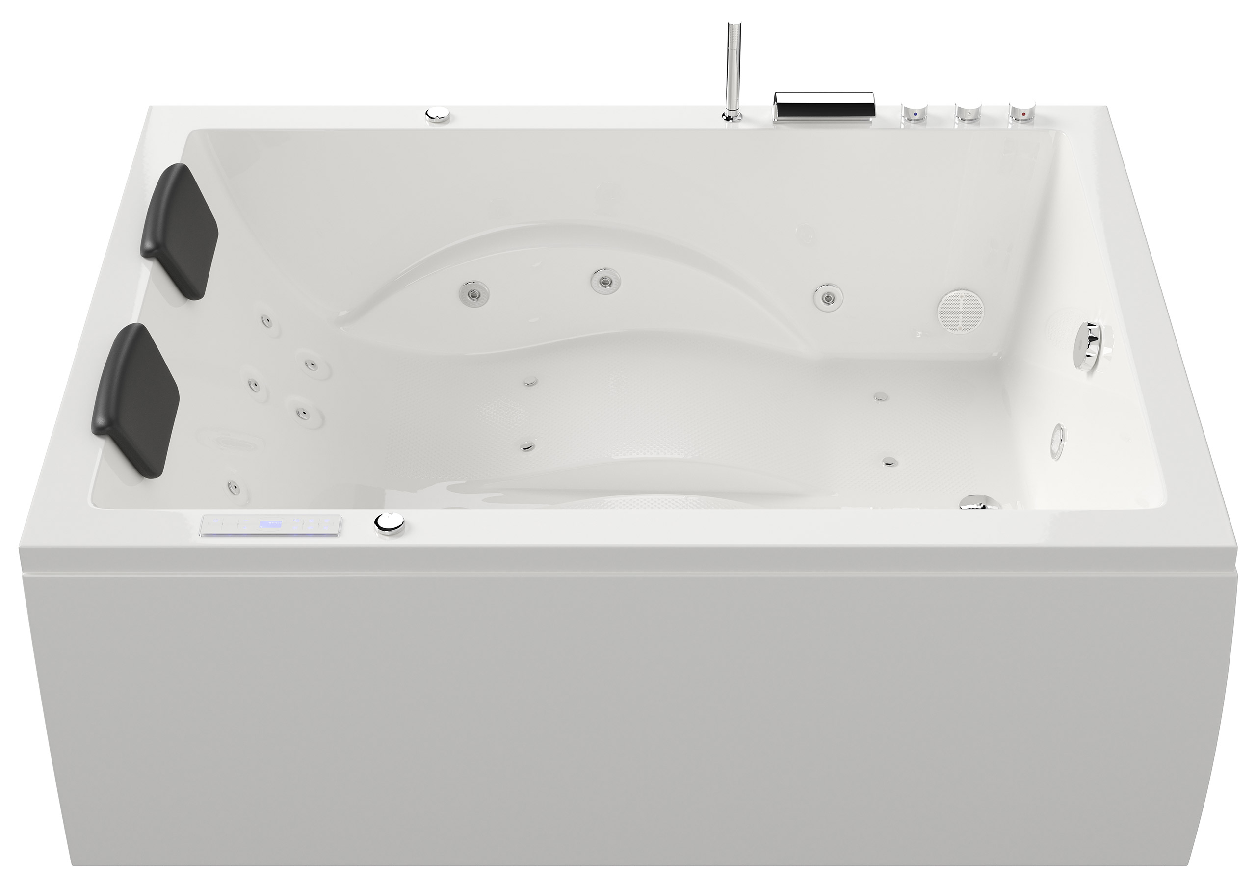 Whirlpool Andalusia 2 Pers. 180x130 links Made in Germany 24 Düsen mit Armatur