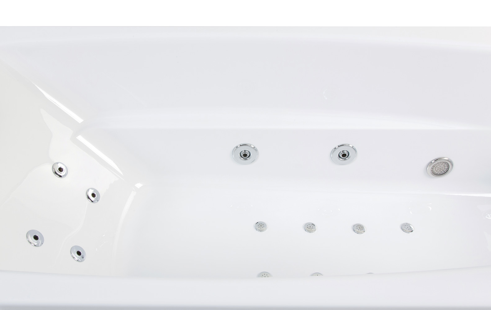 Rechteck Whirlpool Ocean 160x70 rechts Made in Germany 18 Düsen ohne Armatur