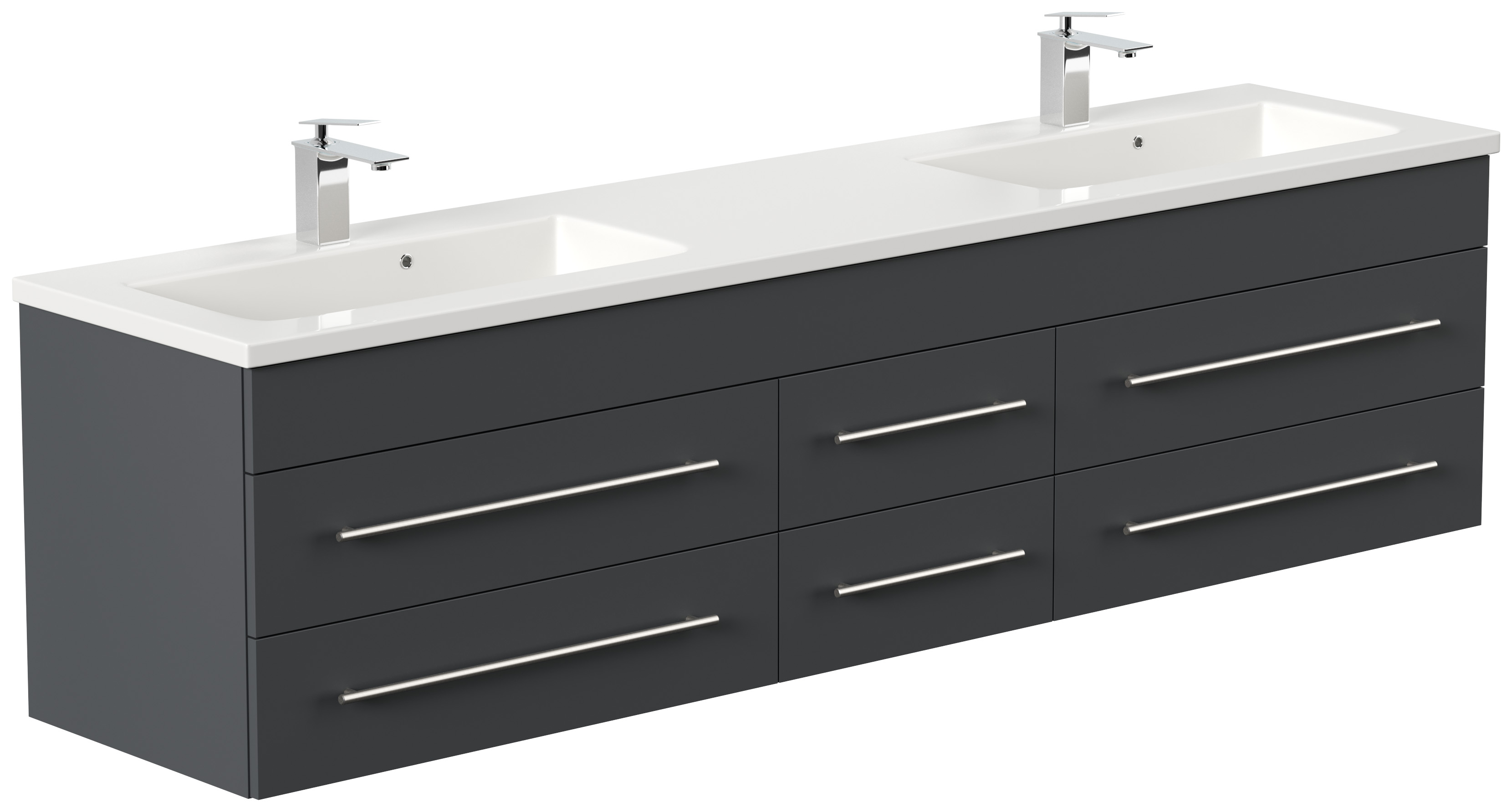Badmöbel Colossos 200 SoftClose grafit