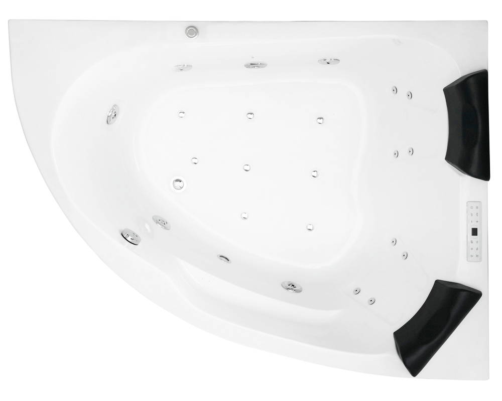 Langeck Whirlpool Royal 160x125 rechts Made in Germany 21 Düsen mit Armatur