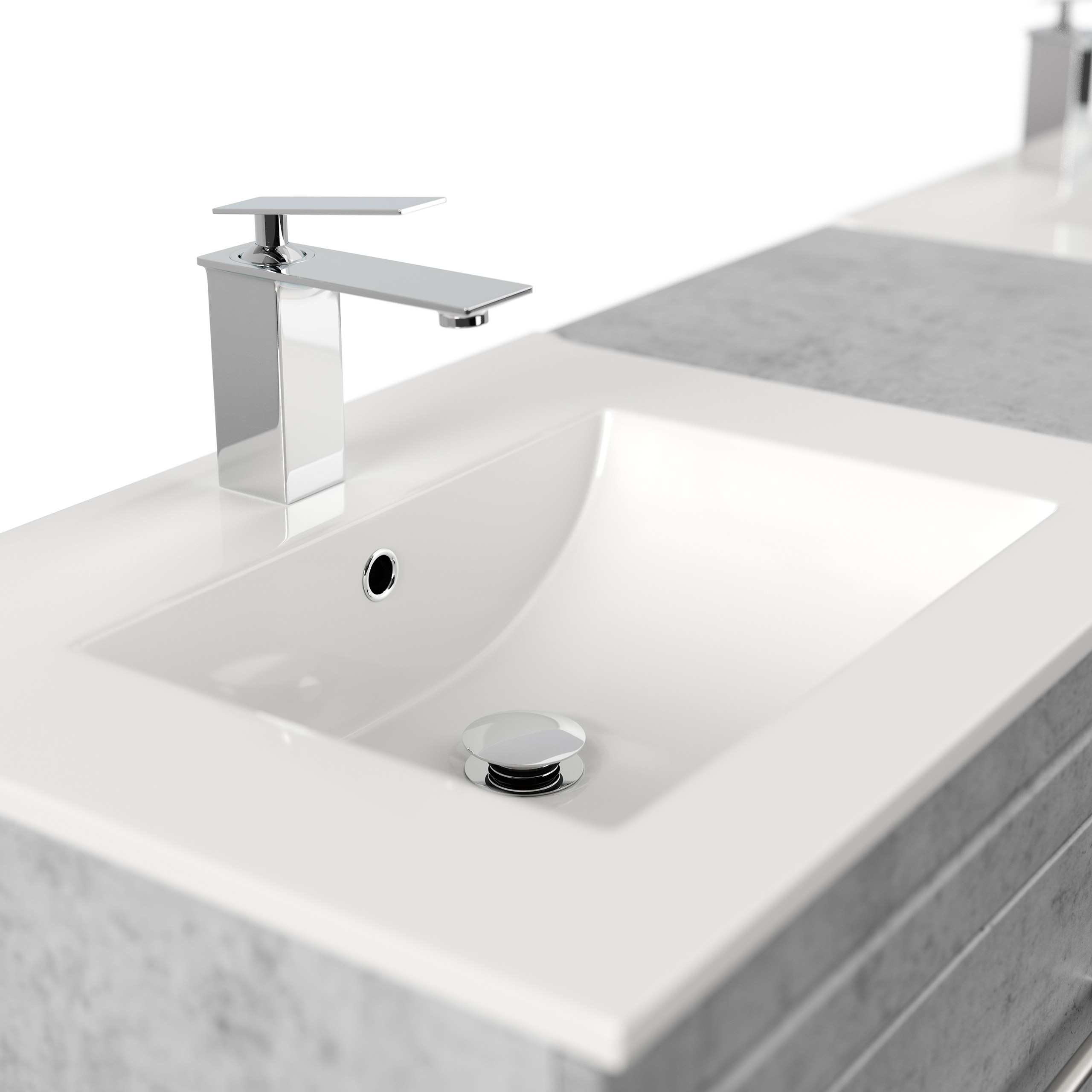 Stand Badmöbel Cosmo Modern SoftClose beton