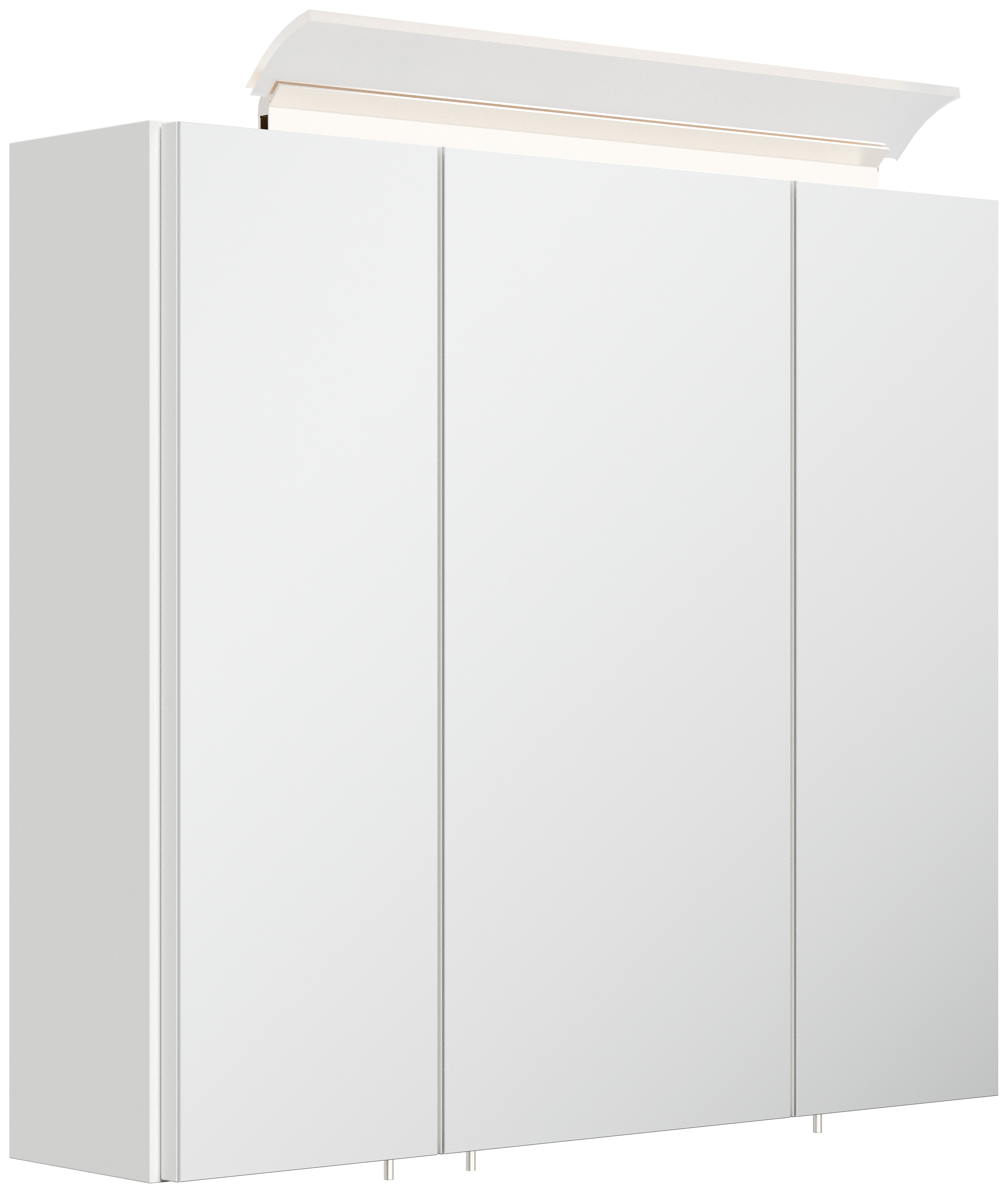 Badmöbelset Taifun 170cm 4tlg mit 2x Spiegelschrank & 3er Boxen Set weiß Hgl