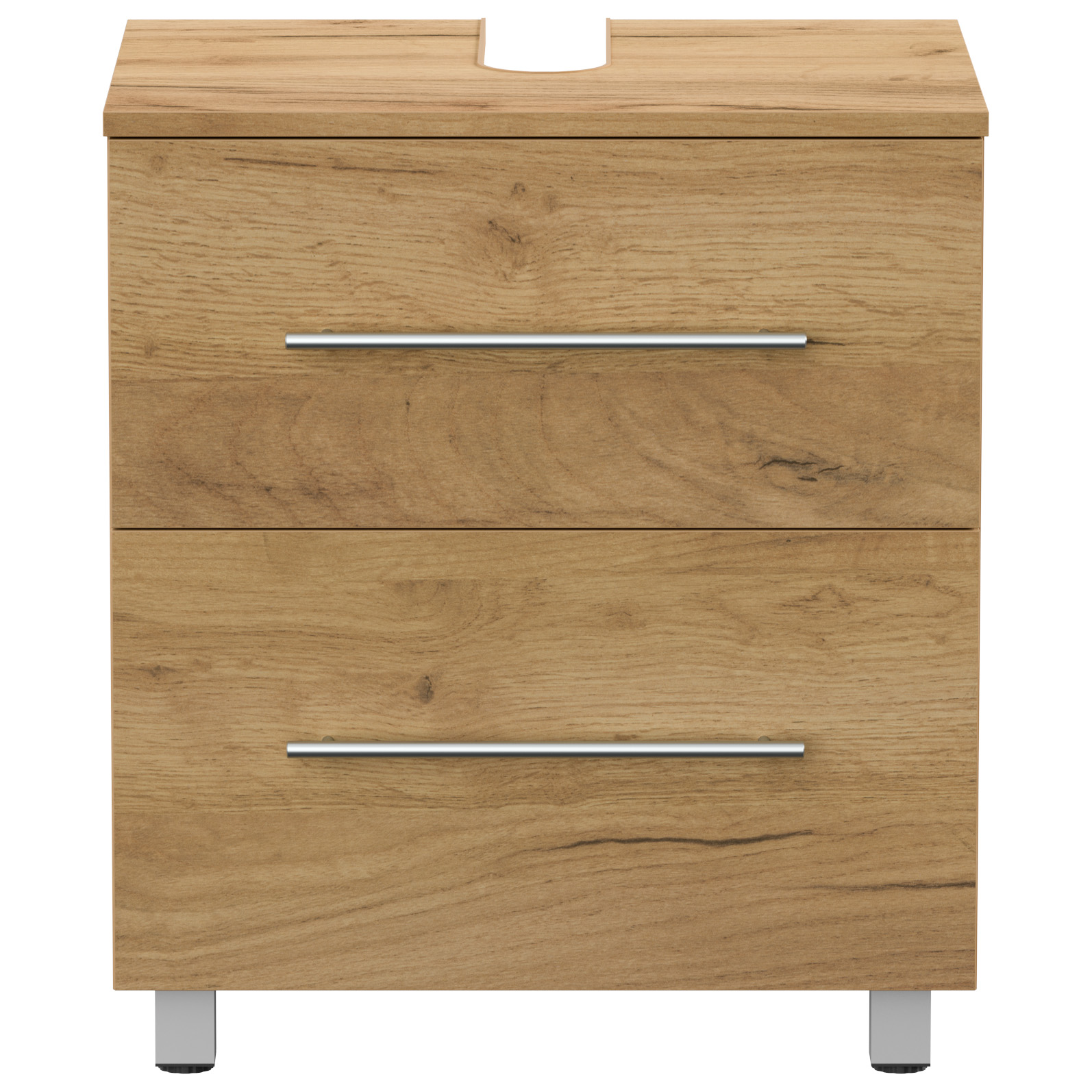 Universal Unterbau auf Standfüßen 55 cm SoftClose eiche gold