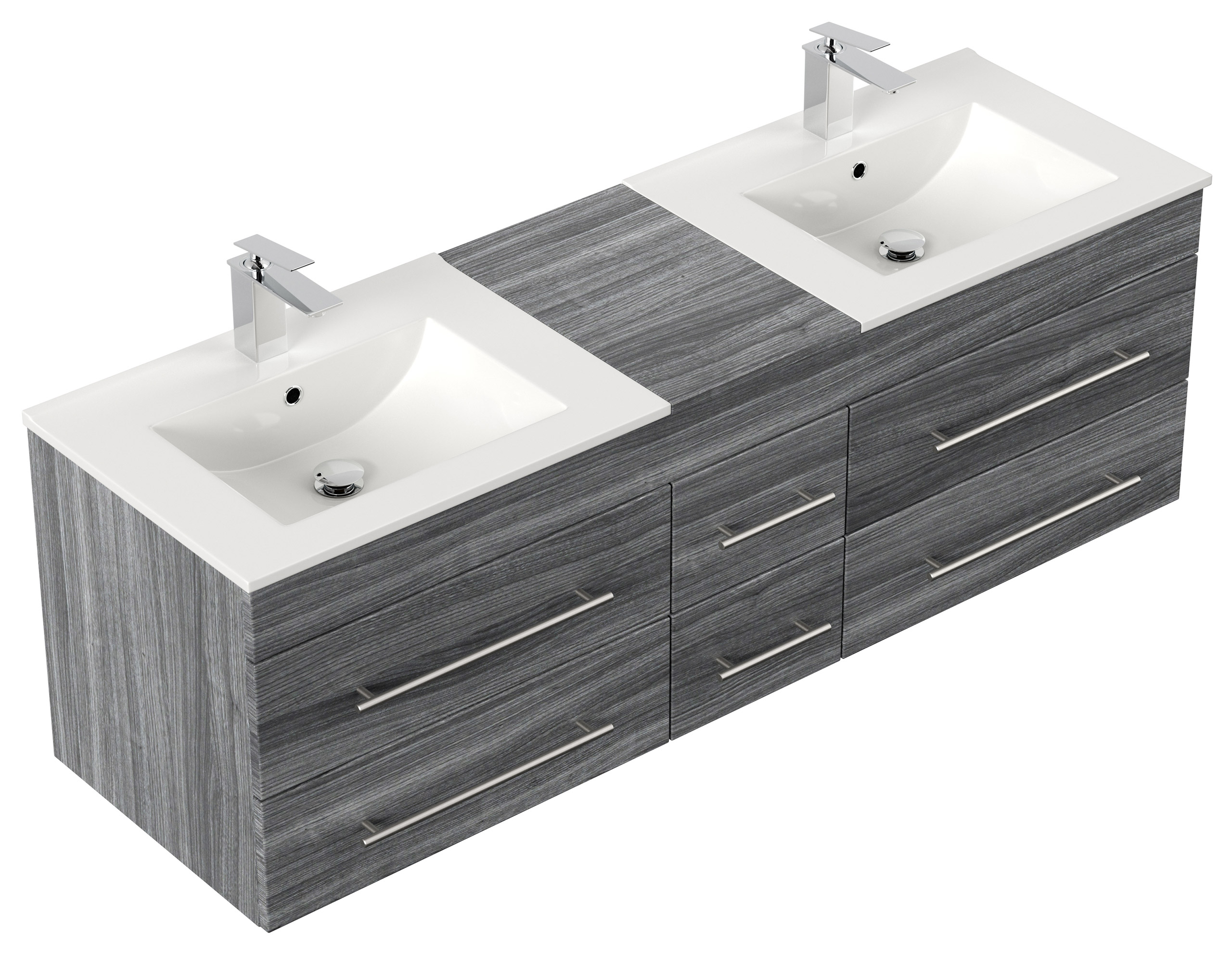 Badmöbel Roma XL SoftClose silbereiche