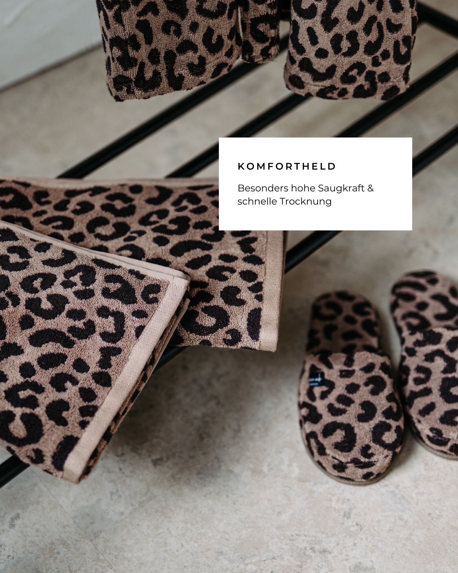 Handtücher LEO 50x100 -2er Set- Leopard