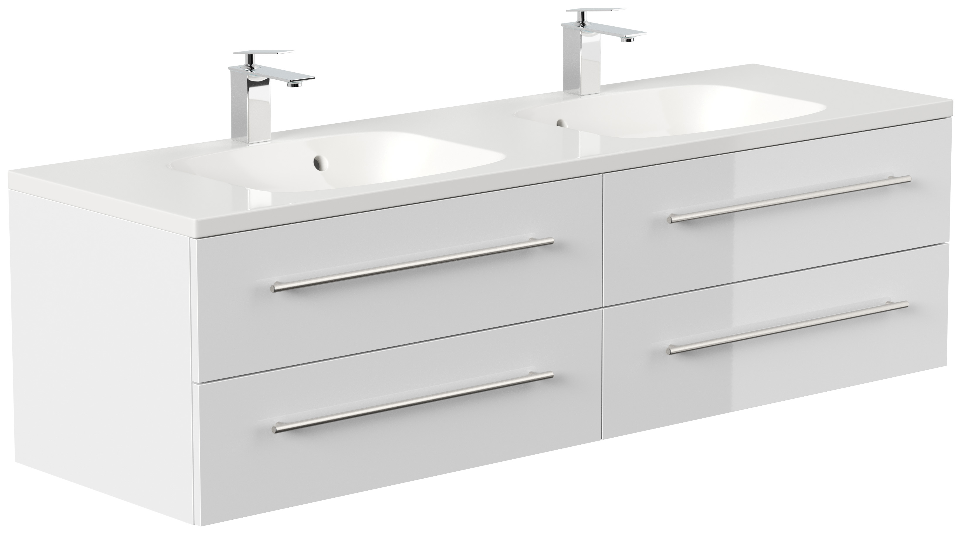 Badmöbel Colossos 160 SoftClose weiss hochglanz