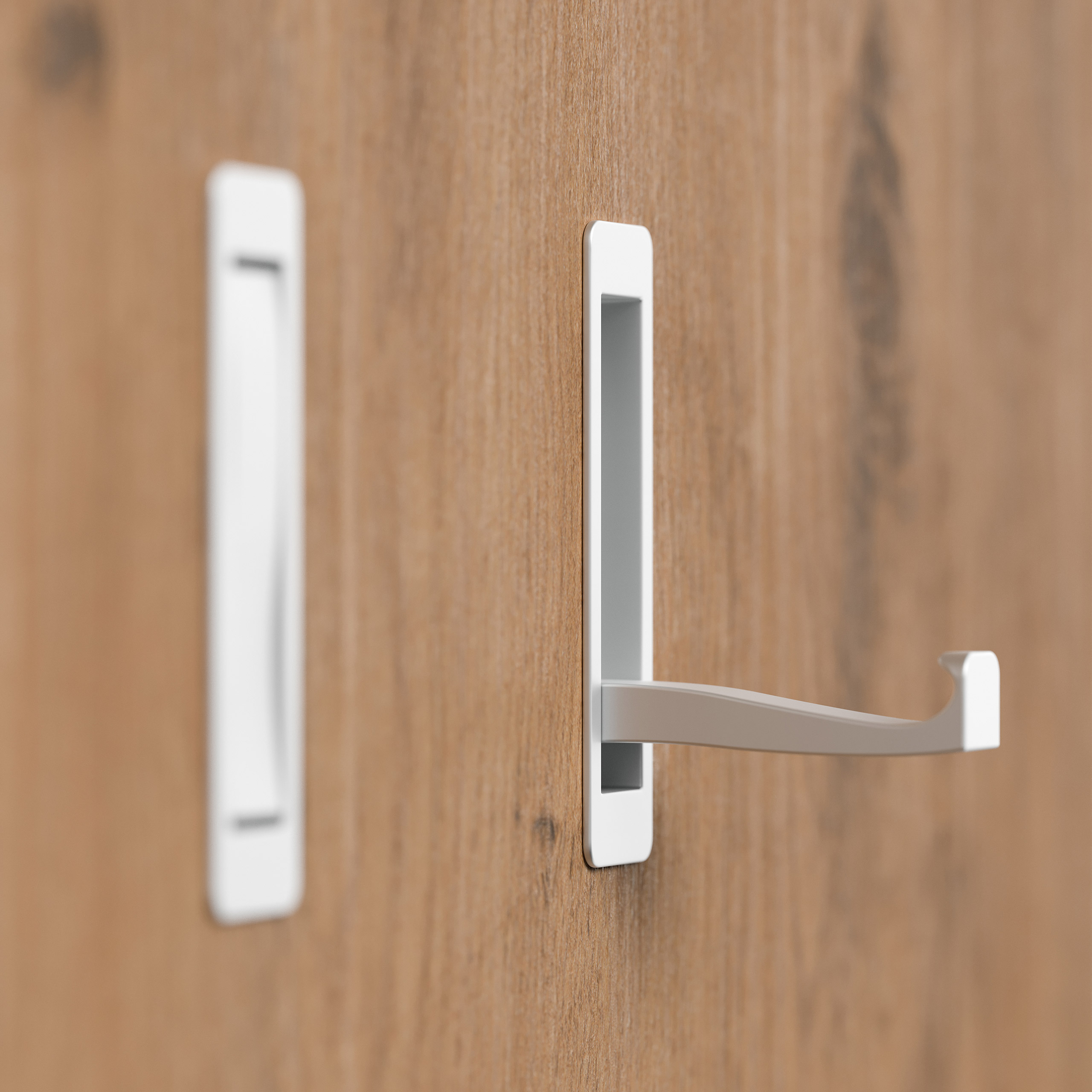 Garderobenpaneel Urban 60/188cm, 3 Haken, Kleiderst., Schuhregal Oak