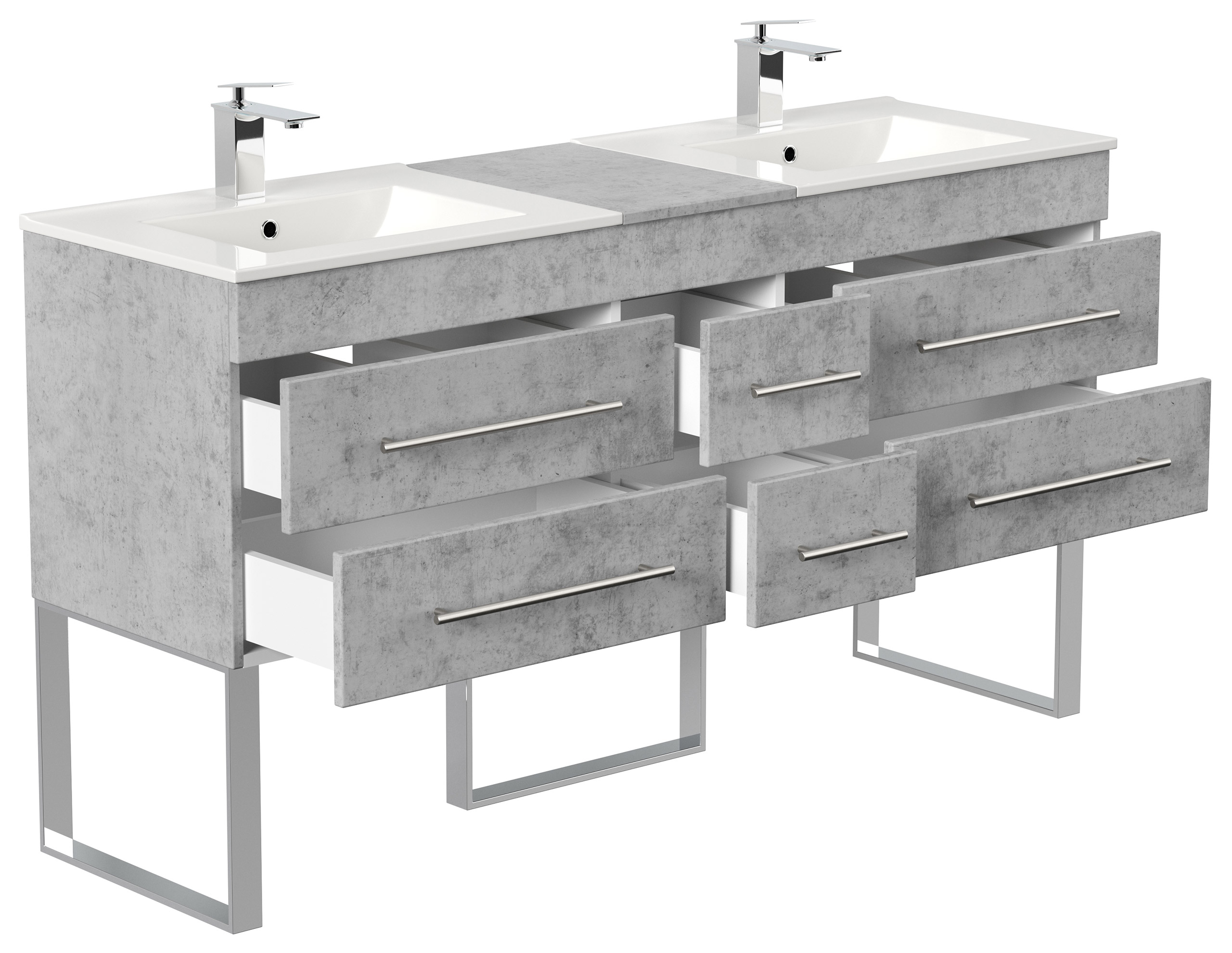 Stand Badmöbel Roma XL SoftClose beton