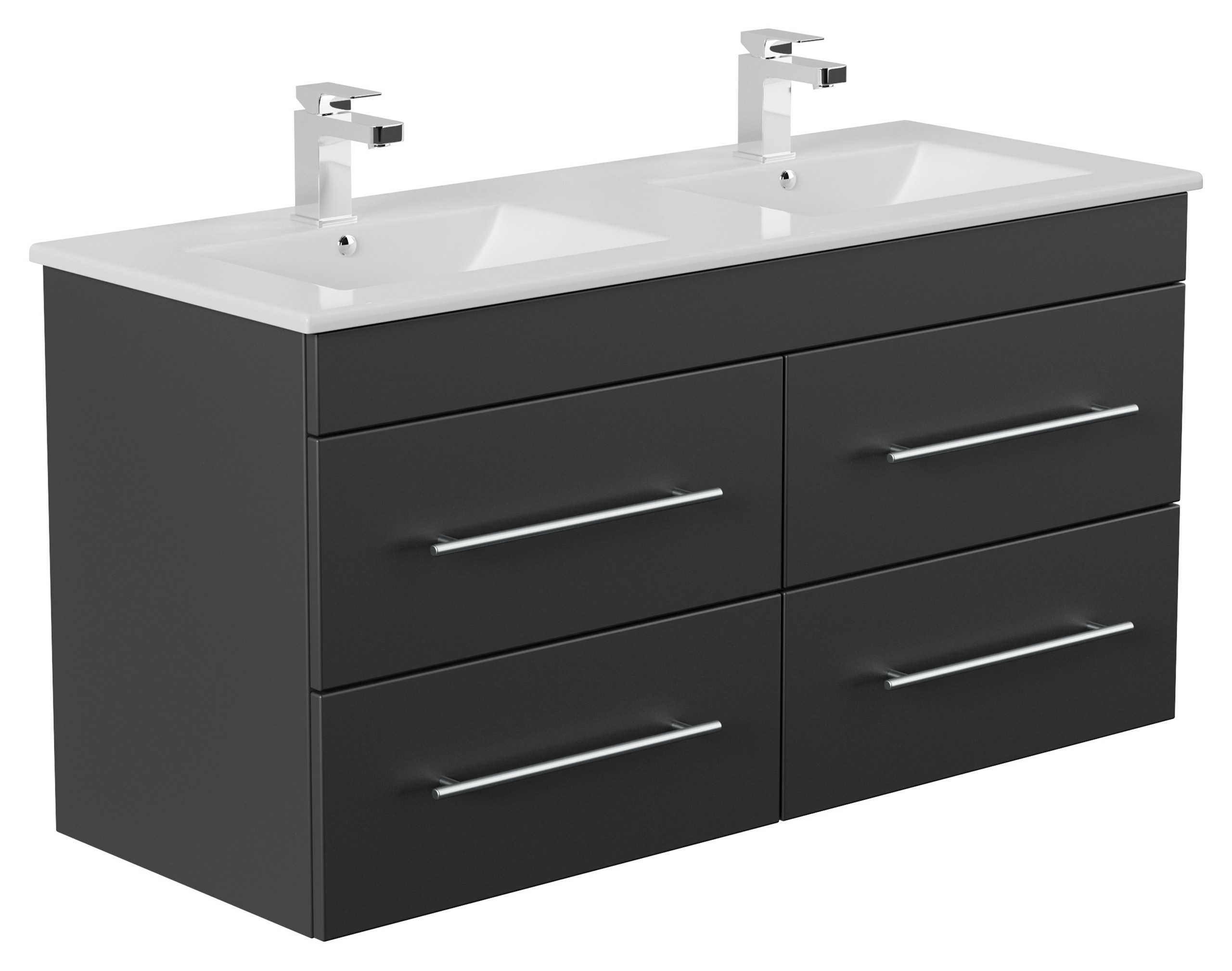 Badmöbel Helios SoftClose schwarz