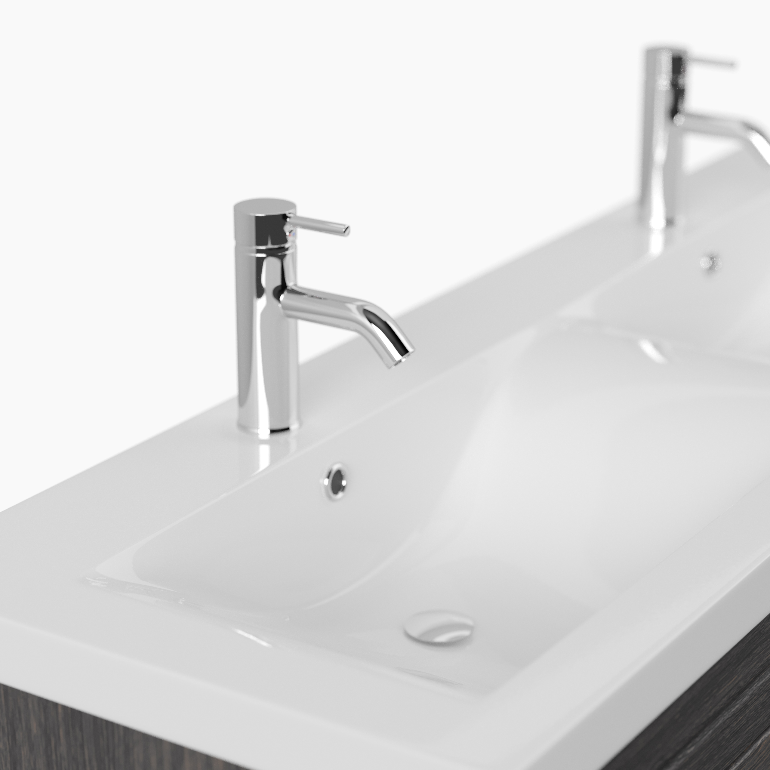 Stand Badmöbel Gallo Modern SoftClose anthrazit gemasert