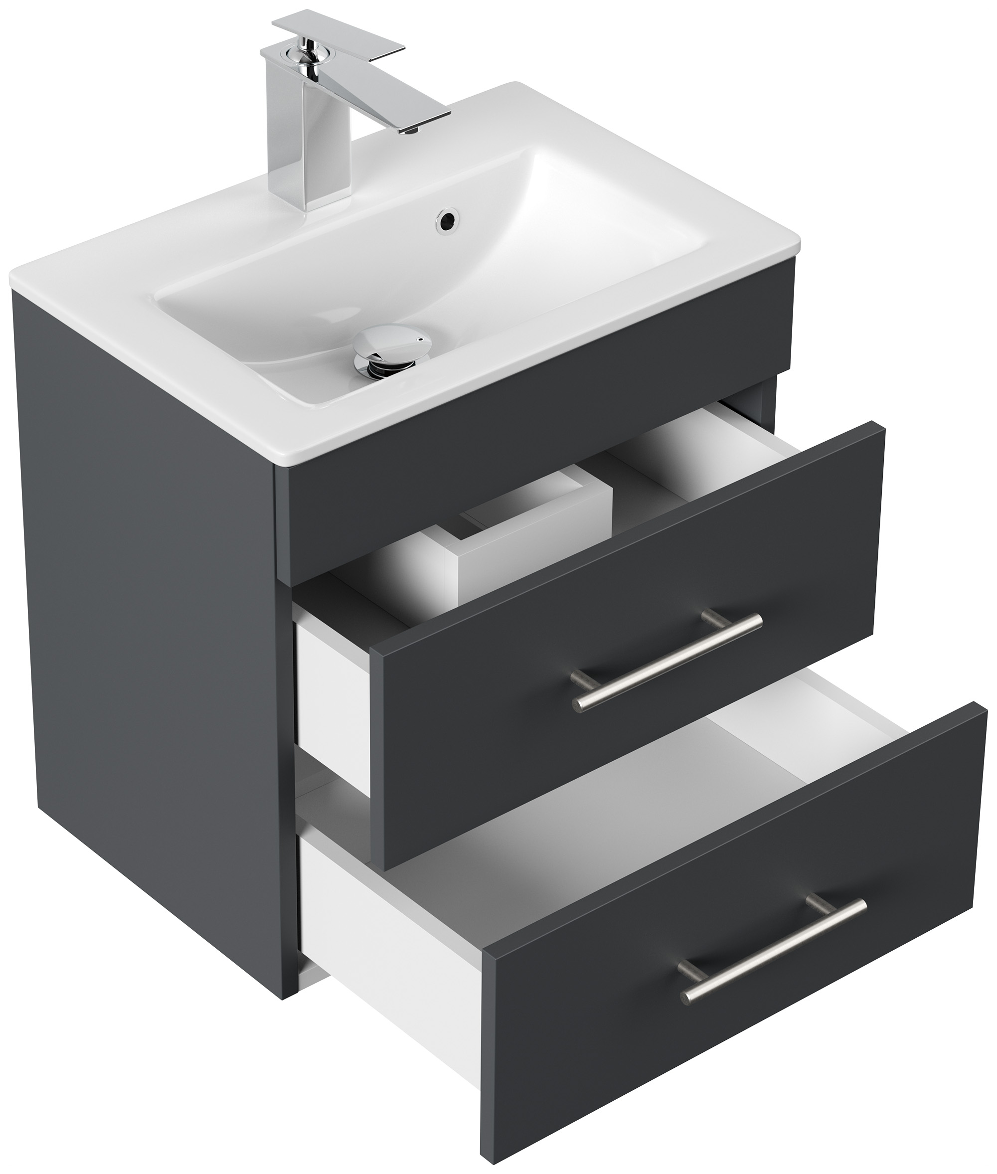 Badmöbel Mars 500 SlimLine SoftClose grafit