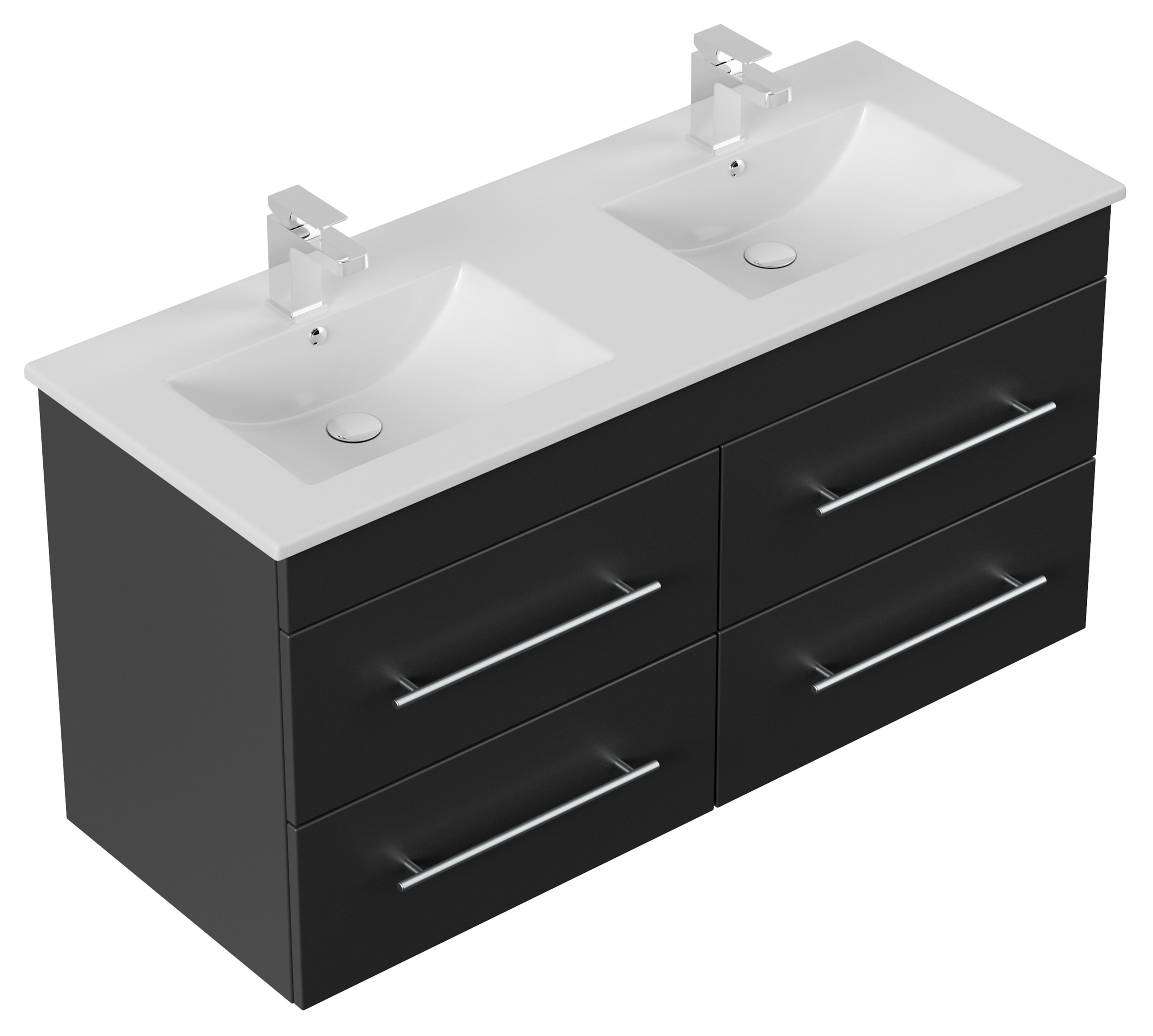 Badmöbel Helios SoftClose schwarz
