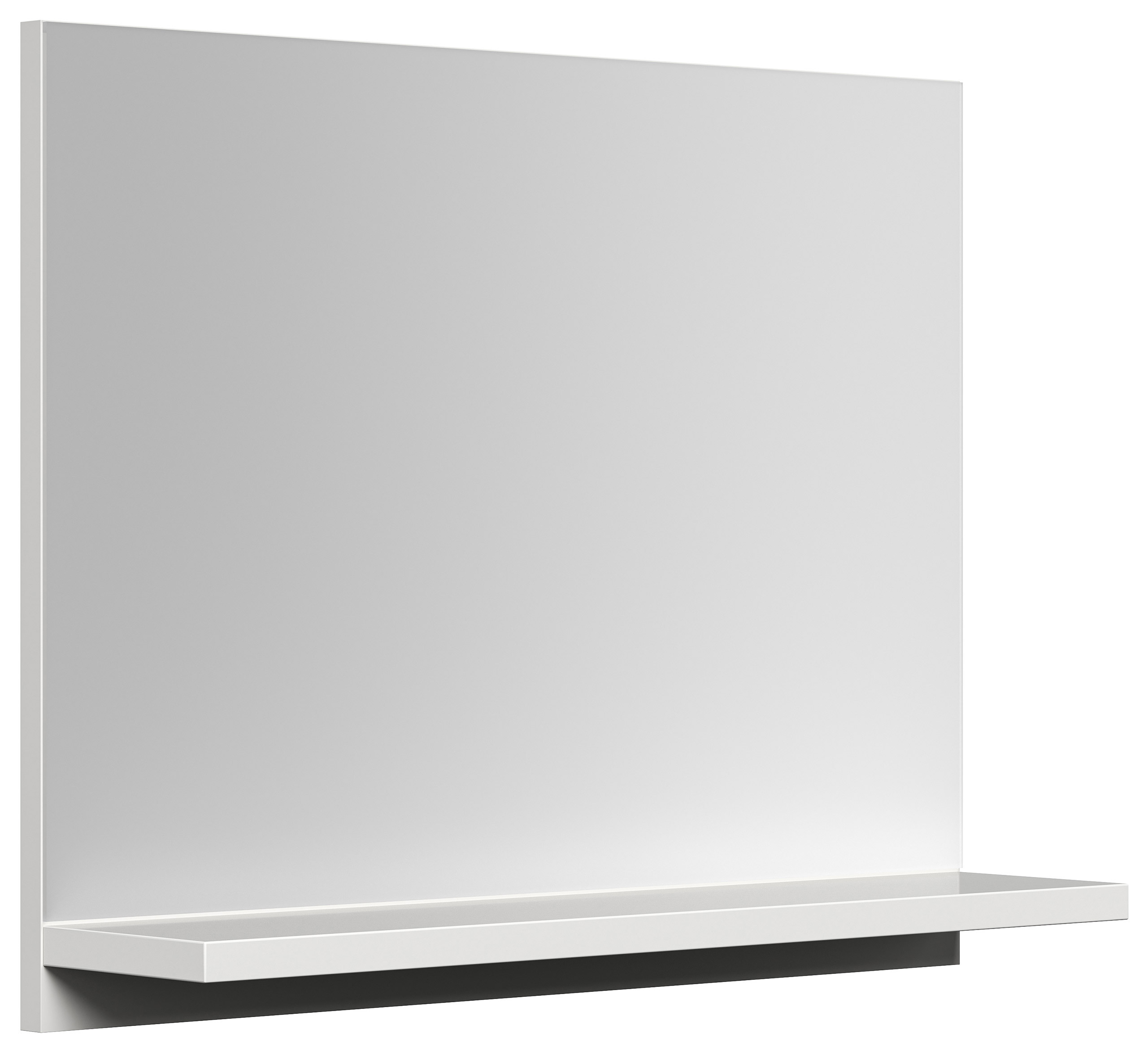 Badmöbel-Set Slimline Vega 4tlg Spiegel & Midischränke weiss hgl/weiss matt