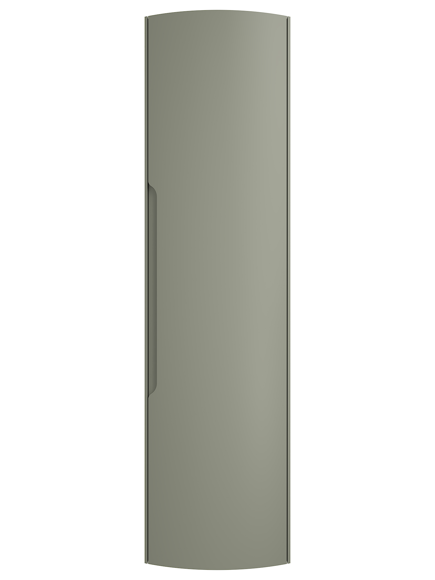 Badezimmer Hochschrank Riva 150 cm Softclose montiert grün matt