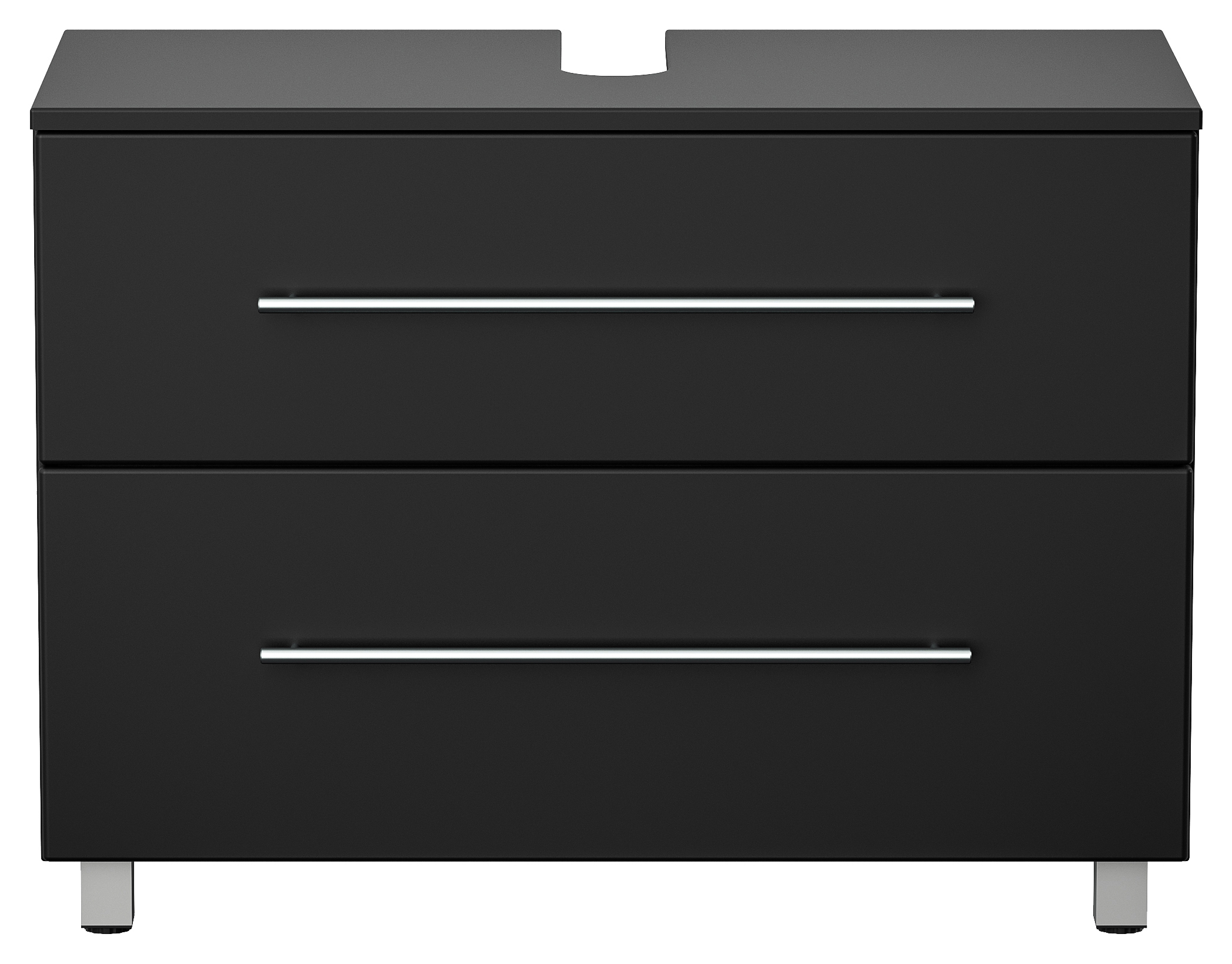 Universal Unterbau auf Standfüßen 85 cm SoftClose schwarz
