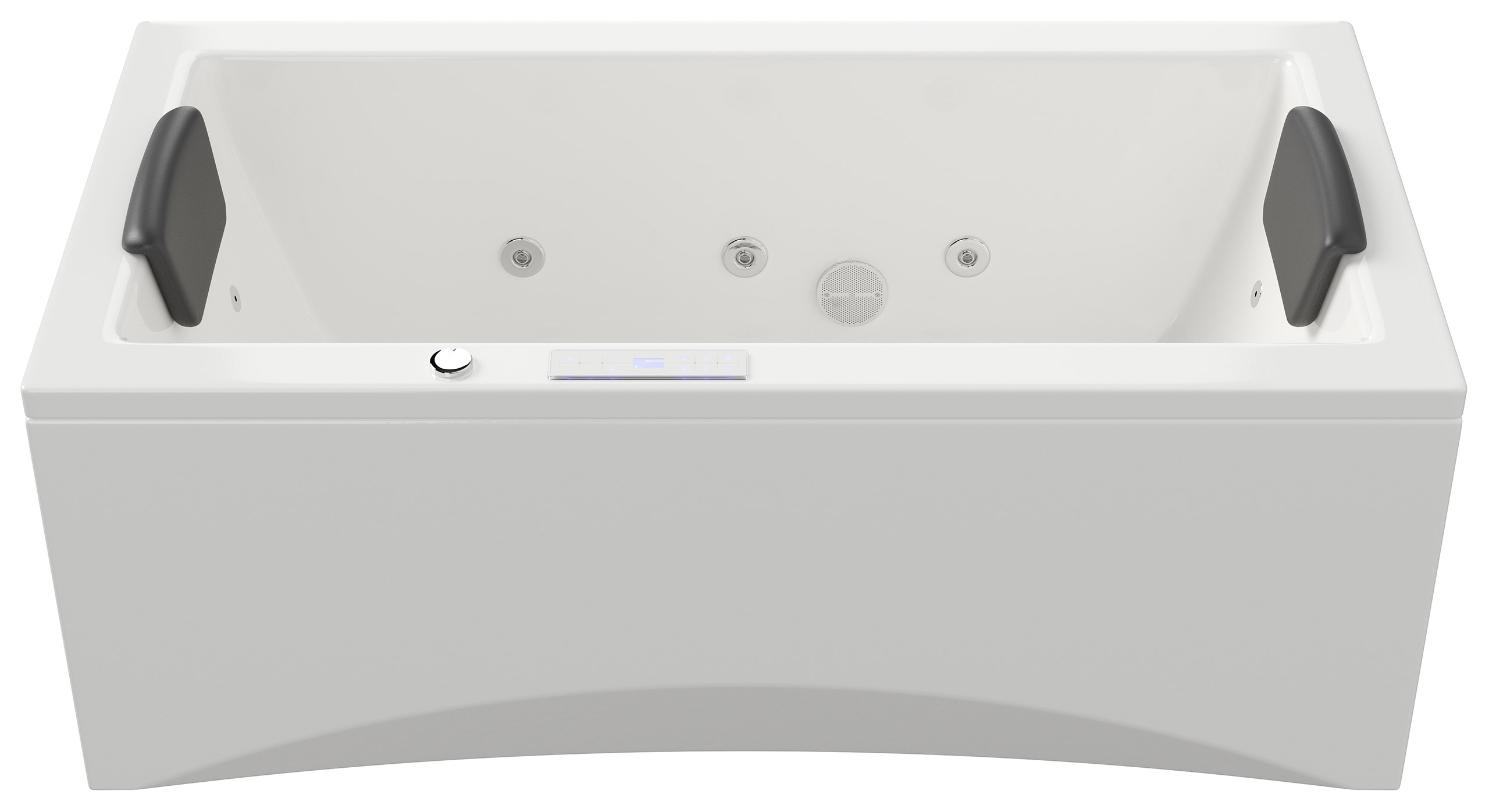 Rechteck Whirlpool Unity 150x75 Made in Germany 22 Düsen Befüllung Überlauf
