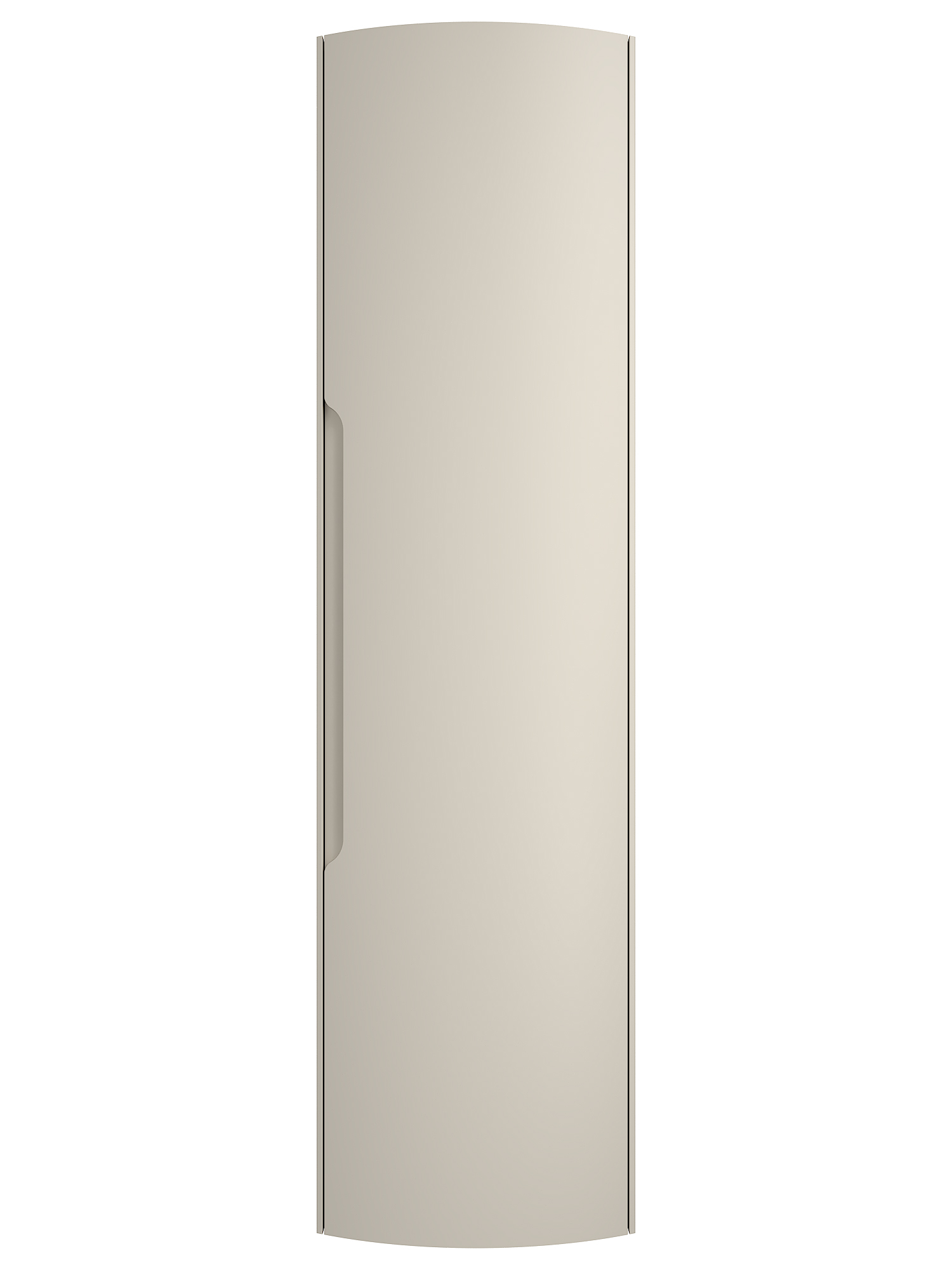 Badezimmer Hochschrank Riva 150 cm Softclose montiert kaschmir matt