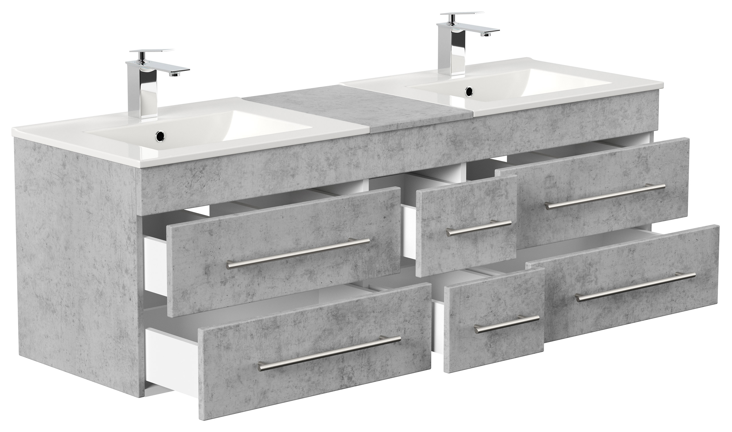 Badmöbel Roma XL SoftClose beton