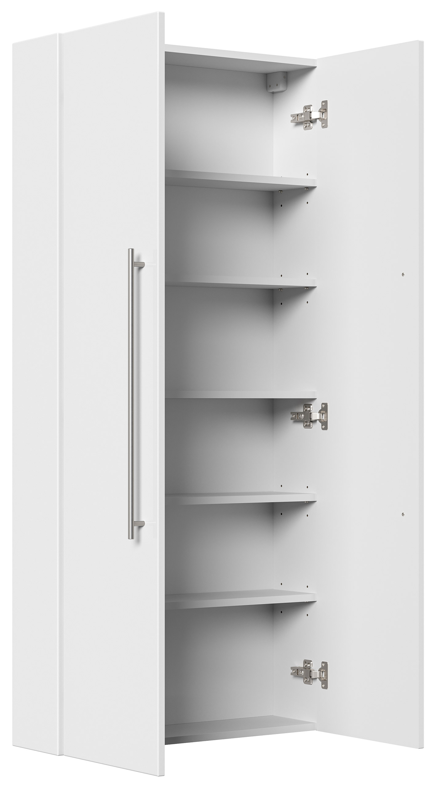 Hochschrank Slimline nur 20cm Tief (BxH) 70x150 cm weiss hochglanz