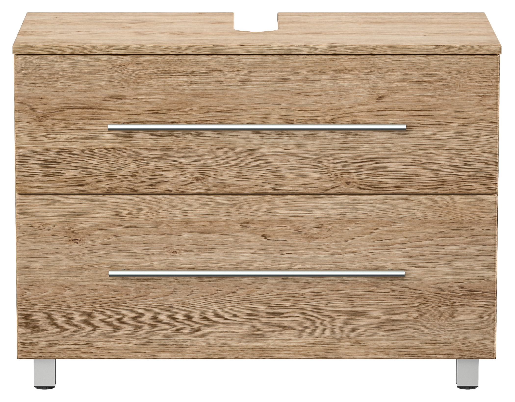 Universal Unterbau auf Standfüßen 85 cm SoftClose eiche hell