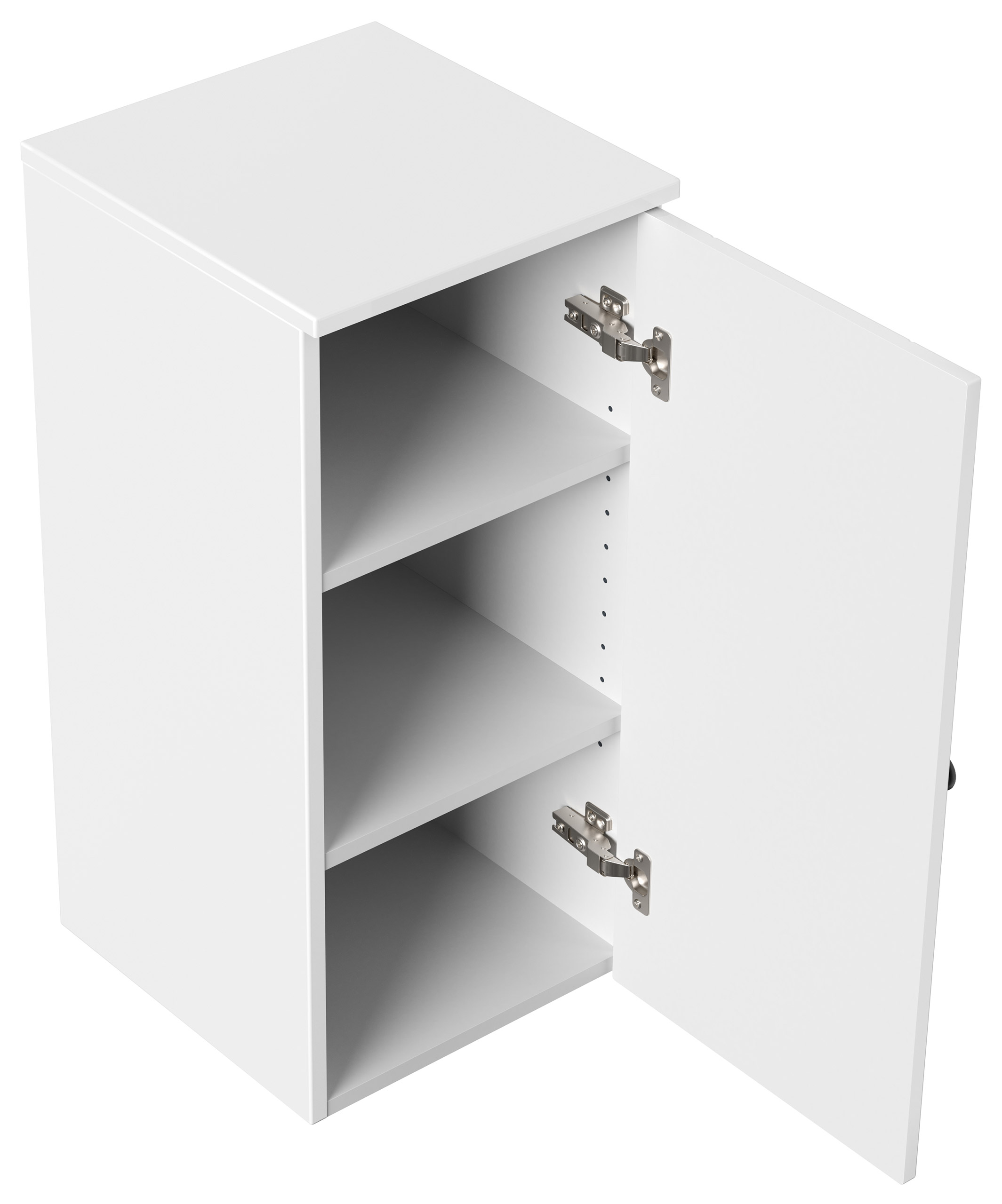 Midischrank 75 Cottage Weiss hochglanz